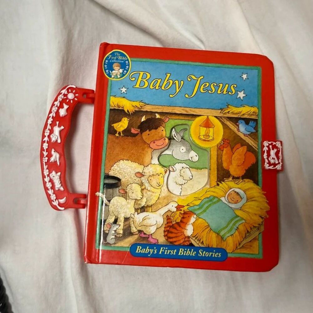 The First Bible Collection Baby Jesus Board Book Carry Handle Reader's Digest